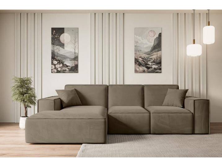 ALTDECOR Ecksofa SERRA-L, Sofa Praktische Bequeme Funktionsecke Couch L-Form Eckcouch, Corner Sofa U-Form Vielseitige Sofa Wohnlandschaft Wohnzimmer von ALTDECOR