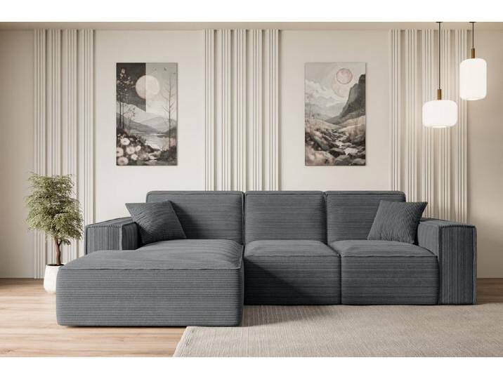 ALTDECOR Ecksofa SERRA-L, Sofa Praktische Bequeme Funktionsecke Couch L-Form Eckcouch, Corner Sofa U-Form Vielseitige Sofa Wohnlandschaft Wohnzimmer von ALTDECOR