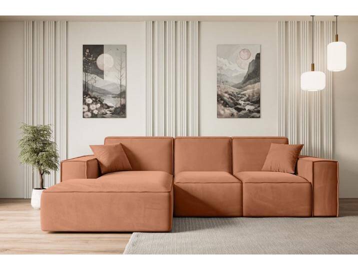 ALTDECOR Ecksofa SERRA-L, Sofa Praktische Bequeme Funktionsecke Couch L-Form Eckcouch, Corner Sofa U-Form Vielseitige Sofa Wohnlandschaft Wohnzimmer von ALTDECOR