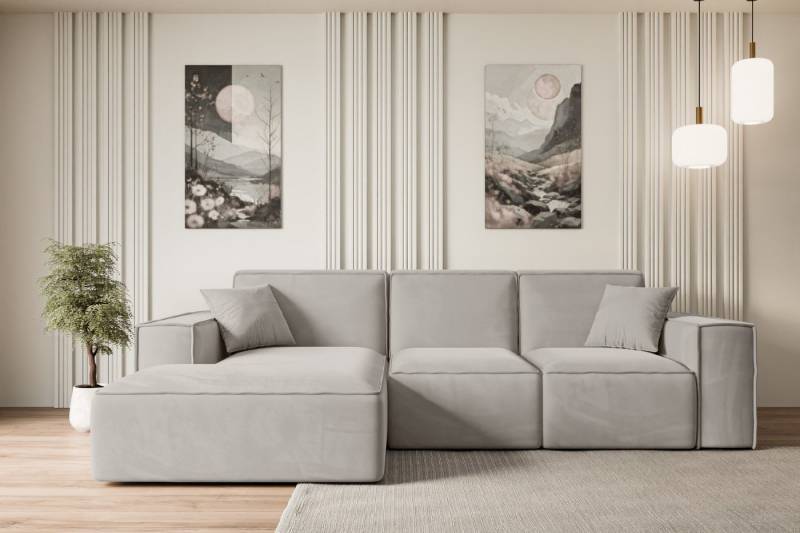 ALTDECOR Ecksofa SERRA-L, Sofa Praktische Bequeme Funktionsecke Couch L-Form Eckcouch, Corner Sofa U-Form Vielseitige Sofa Wohnlandschaft Wohnzimmer von ALTDECOR