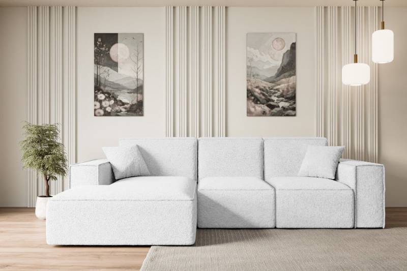 ALTDECOR Ecksofa SERRA-L-S, Couch mit Schlaffunktion, Wohnzimmer - Wohnlandschaft, Corner Sofa Bett Eckcouch Couch L-Form Schlafcouch Ausziehbar von ALTDECOR