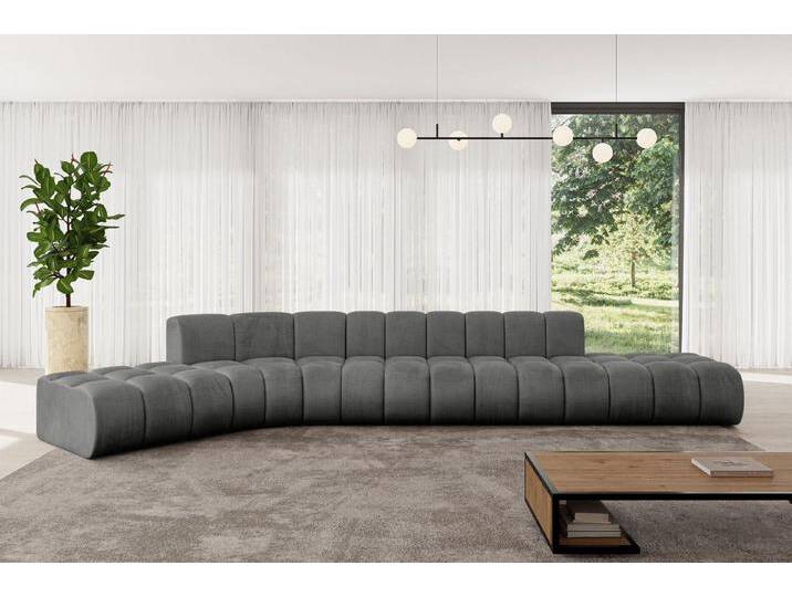 ALTDECOR Ecksofa Solven-L2, Corner Sofa U-Form Vielseitige Sofa Wohnlandschaft Wohnzimmer, FORWARDER_CURBSIDE, grau, Dunkelgrau - Monolith 92 von ALTDECOR