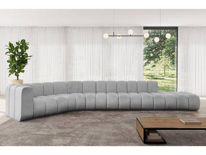 ALTDECOR Ecksofa Tilmo-L2, Corner Sofa U-Form Vielseitige Sofa Wohnlandschaft Wohnzimmer, FORWARDER_CURBSIDE, grau, Hellgrau - Monolith 84 von ALTDECOR