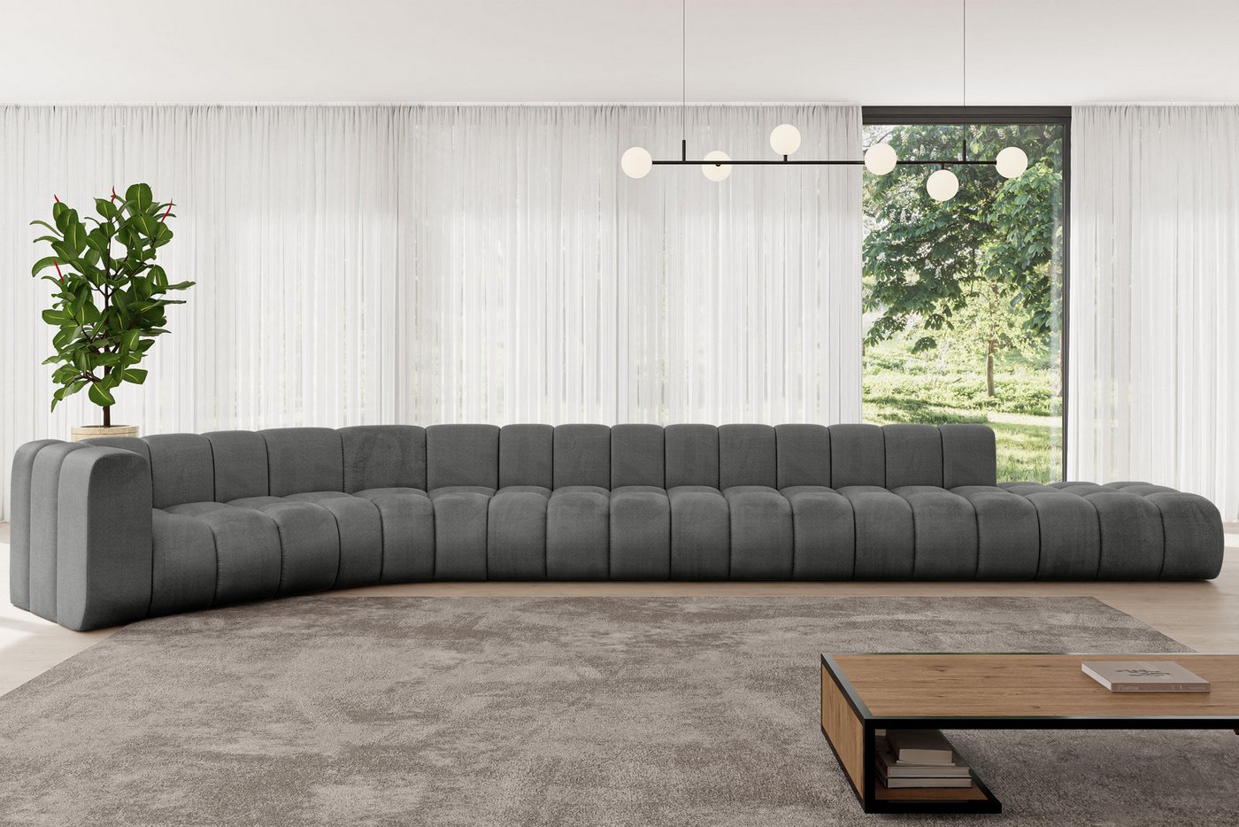 ALTDECOR Ecksofa Tilmo-L3, Corner Sofa U-Form Vielseitige Sofa Wohnlandschaft Wohnzimmer, FORWARDER_CURBSIDE von ALTDECOR
