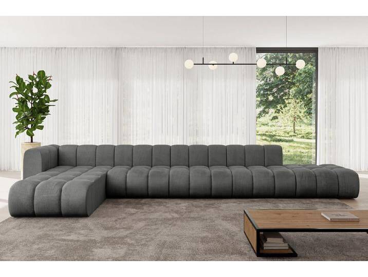 ALTDECOR Ecksofa Zuvon-L3, Corner Sofa U-Form Vielseitige Sofa Wohnlandschaft Wohnzimmer, FORWARDER_CURBSIDE, grau, Dunkelgrau - Monolith 92 von ALTDECOR