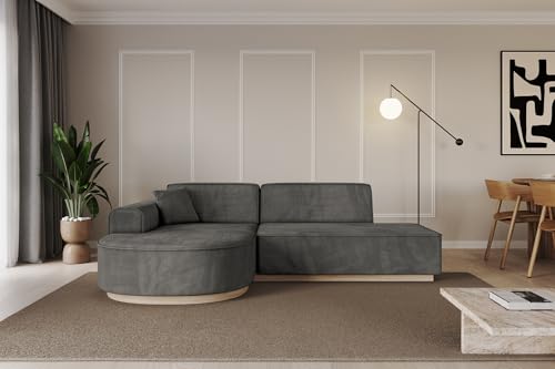 ALTDECOR Ecksofa in L-Form Corner Sofa Bett Eckcouch Couch Wohnlandschaft Cauchsofa Arrio-L1-240x163x81 cm Dunkelgrau ALTDECOR Ecksofa in L-Form Corner Sofa Bett Eckcouch Couch Wohnlandschaft Cauchsofa Arrio-L1-240x163x81 cm Dunkelgrau von ALTDECOR
