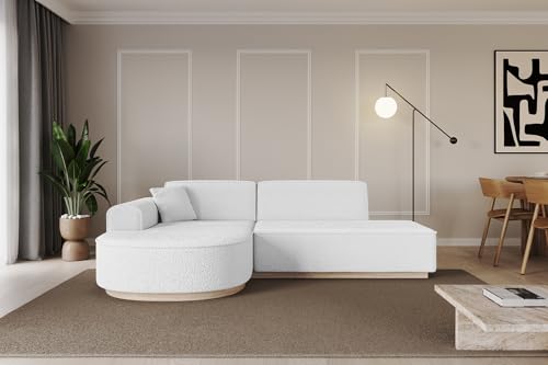 ALTDECOR Ecksofa in L-Form Corner Sofa Bett Eckcouch Couch Wohnlandschaft Cauchsofa Arrio-L1-240x163x81 cm Weiß ALTDECOR Ecksofa in L-Form Corner Sofa Bett Eckcouch Couch Wohnlandschaft Cauchsofa Arrio-L1-240x163x81 cm Weiß von ALTDECOR