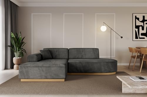ALTDECOR Ecksofa in L-Form Corner Sofa Bett Eckcouch Couch Wohnlandschaft Cauchsofa IREA-L1-v2-233x165x81 cm Dunkelgrau ALTDECOR Ecksofa in L-Form Corner Sofa Bett Eckcouch Couch Wohnlandschaft Cauchsofa IREA-L1-v2-233x165x81 cm Dunkelgrau von ALTDECOR