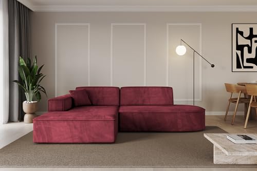 ALTDECOR Ecksofa in L-Form Corner Sofa Bett Eckcouch Couch Wohnlandschaft Cauchsofa IREA-L1-v4-233x165x72,5 cm Bordeauxrot ALTDECOR Ecksofa in L-Form Corner Sofa Bett Eckcouch Couch Wohnlandschaft Cauchsofa IREA-L1-v4-233x165x72,5 cm Bordeauxrot von ALTDECOR