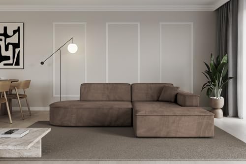 ALTDECOR Ecksofa in L-Form Corner Sofa Bett Eckcouch Couch Wohnlandschaft Cauchsofa IREA-L1-v4-233x165x72,5 cm Braun ALTDECOR Ecksofa in L-Form Corner Sofa Bett Eckcouch Couch Wohnlandschaft Cauchsofa IREA-L1-v4-233x165x72,5 cm Braun von ALTDECOR