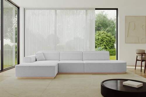 ALTDECOR Ecksofa in L-Form Corner Sofa Bett Eckcouch Couch Wohnlandschaft Cauchsofa IREA-L2-318x165x81 cm Hellgrau ALTDECOR Ecksofa in L-Form Corner Sofa Bett Eckcouch Couch Wohnlandschaft Cauchsofa IREA-L2-318x165x81 cm Hellgrau von ALTDECOR