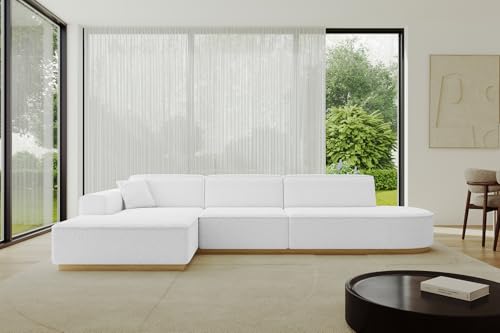 ALTDECOR Ecksofa in L-Form Corner Sofa Bett Eckcouch Couch Wohnlandschaft Cauchsofa IREA-L2-v2-318x165x81 cm Weiß ALTDECOR Ecksofa in L-Form Corner Sofa Bett Eckcouch Couch Wohnlandschaft Cauchsofa IREA-L2-v2-318x165x81 cm Weiß von ALTDECOR