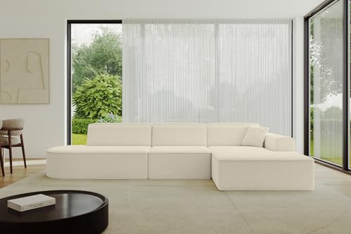 ALTDECOR Ecksofa in L-Form Corner Sofa Bett Eckcouch Couch Wohnlandschaft Cauchsofa IREA-L2-v3-318x165x76 cm Beige ALTDECOR Ecksofa in L-Form Corner Sofa Bett Eckcouch Couch Wohnlandschaft Cauchsofa IREA-L2-v3-318x165x76 cm Beige von ALTDECOR