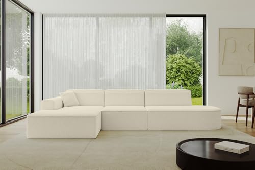 ALTDECOR Ecksofa in L-Form Corner Sofa Bett Eckcouch Couch Wohnlandschaft Cauchsofa IREA-L2-v3-318x165x76 cm Beige ALTDECOR Ecksofa in L-Form Corner Sofa Bett Eckcouch Couch Wohnlandschaft Cauchsofa IREA-L2-v3-318x165x76 cm Beige von ALTDECOR