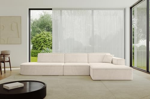 ALTDECOR Ecksofa in L-Form Corner Sofa Bett Eckcouch Couch Wohnlandschaft Cauchsofa IREA-L2-v4-318x165x72,5 cm Beige ALTDECOR Ecksofa in L-Form Corner Sofa Bett Eckcouch Couch Wohnlandschaft Cauchsofa IREA-L2-v4-318x165x72,5 cm Beige von ALTDECOR