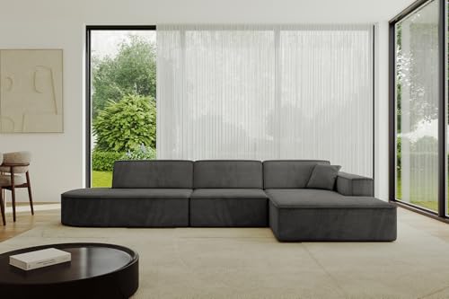 ALTDECOR Ecksofa in L-Form Corner Sofa Bett Eckcouch Couch Wohnlandschaft Cauchsofa IREA-L2-v4-318x165x72,5 cm Dunkelgrau ALTDECOR Ecksofa in L-Form Corner Sofa Bett Eckcouch Couch Wohnlandschaft Cauchsofa IREA-L2-v4-318x165x72,5 cm Dunkelgrau von ALTDECOR