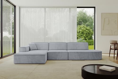 ALTDECOR Ecksofa in L-Form Corner Sofa Bett Eckcouch Couch Wohnlandschaft Cauchsofa IREA-L2-v4-318x165x72,5 cm Grau ALTDECOR Ecksofa in L-Form Corner Sofa Bett Eckcouch Couch Wohnlandschaft Cauchsofa IREA-L2-v4-318x165x72,5 cm Grau von ALTDECOR