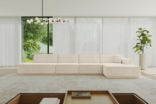 ALTDECOR Ecksofa in L-Form Corner Sofa Bett Eckcouch Couch Wohnlandschaft Cauchsofa IREA-L3-403x165x81 cm Beige ALTDECOR Ecksofa in L-Form Corner Sofa Bett Eckcouch Couch Wohnlandschaft Cauchsofa IREA-L3-403x165x81 cm Beige von ALTDECOR