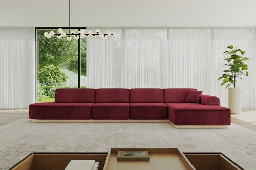 ALTDECOR Ecksofa in L-Form Corner Sofa Bett Eckcouch Couch Wohnlandschaft Cauchsofa IREA-L3-403x165x81 cm Bordeauxrot ALTDECOR Ecksofa in L-Form Corner Sofa Bett Eckcouch Couch Wohnlandschaft Cauchsofa IREA-L3-403x165x81 cm Bordeauxrot von ALTDECOR