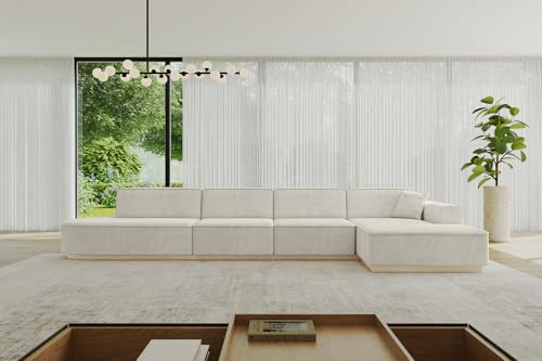 ALTDECOR Ecksofa in L-Form Corner Sofa Bett Eckcouch Couch Wohnlandschaft Cauchsofa IREA-L3-403x165x81 cm Hellgrau ALTDECOR Ecksofa in L-Form Corner Sofa Bett Eckcouch Couch Wohnlandschaft Cauchsofa IREA-L3-403x165x81 cm Hellgrau von ALTDECOR