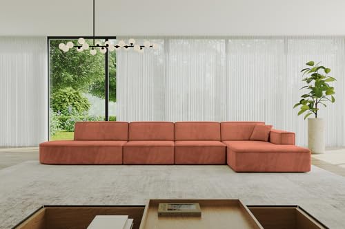 ALTDECOR Ecksofa in L-Form Corner Sofa Bett Eckcouch Couch Wohnlandschaft Cauchsofa IREA-L3-v4-403x165x72,5 cm Apricot ALTDECOR Ecksofa in L-Form Corner Sofa Bett Eckcouch Couch Wohnlandschaft Cauchsofa IREA-L3-v4-403x165x72,5 cm Apricot von ALTDECOR