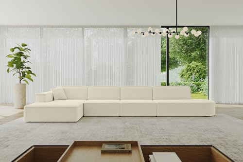 ALTDECOR Ecksofa in L-Form Corner Sofa Bett Eckcouch Couch Wohnlandschaft Cauchsofa IREA-L3-v4-403x165x72,5 cm Beige ALTDECOR Ecksofa in L-Form Corner Sofa Bett Eckcouch Couch Wohnlandschaft Cauchsofa IREA-L3-v4-403x165x72,5 cm Beige von ALTDECOR