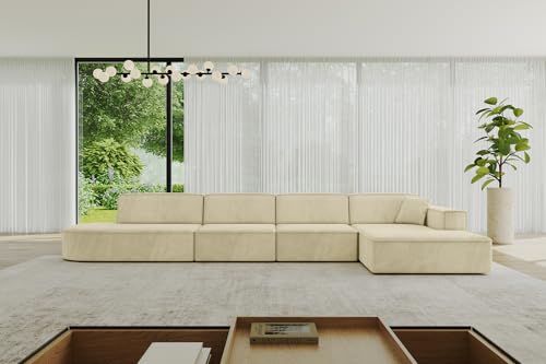 ALTDECOR Ecksofa in L-Form Corner Sofa Bett Eckcouch Couch Wohnlandschaft Cauchsofa IREA-L3-v4-403x165x72,5 cm Beige ALTDECOR Ecksofa in L-Form Corner Sofa Bett Eckcouch Couch Wohnlandschaft Cauchsofa IREA-L3-v4-403x165x72,5 cm Beige von ALTDECOR