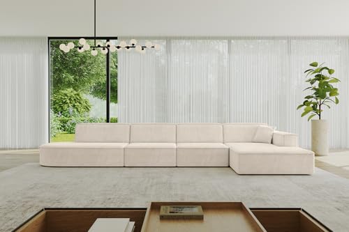 ALTDECOR Ecksofa in L-Form Corner Sofa Bett Eckcouch Couch Wohnlandschaft Cauchsofa IREA-L3-v4-403x165x72,5 cm Beige ALTDECOR Ecksofa in L-Form Corner Sofa Bett Eckcouch Couch Wohnlandschaft Cauchsofa IREA-L3-v4-403x165x72,5 cm Beige von ALTDECOR