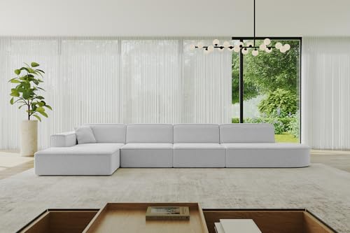 ALTDECOR Ecksofa in L-Form Corner Sofa Bett Eckcouch Couch Wohnlandschaft Cauchsofa IREA-L3-v4-403x165x72,5 cm Hellgrau ALTDECOR Ecksofa in L-Form Corner Sofa Bett Eckcouch Couch Wohnlandschaft Cauchsofa IREA-L3-v4-403x165x72,5 cm Hellgrau von ALTDECOR