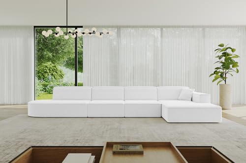 ALTDECOR Ecksofa in L-Form Corner Sofa Bett Eckcouch Couch Wohnlandschaft Cauchsofa IREA-L3-v4-403x165x72,5 cm Weiß ALTDECOR Ecksofa in L-Form Corner Sofa Bett Eckcouch Couch Wohnlandschaft Cauchsofa IREA-L3-v4-403x165x72,5 cm Weiß von ALTDECOR