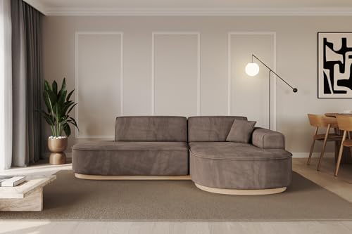 ALTDECOR Ecksofa in L-Form Corner Sofa Bett Eckcouch Couch Wohnlandschaft Cauchsofa MARI-L1-232x163x84 cm Braun ALTDECOR Ecksofa in L-Form Corner Sofa Bett Eckcouch Couch Wohnlandschaft Cauchsofa MARI-L1-232x163x84 cm Braun von ALTDECOR