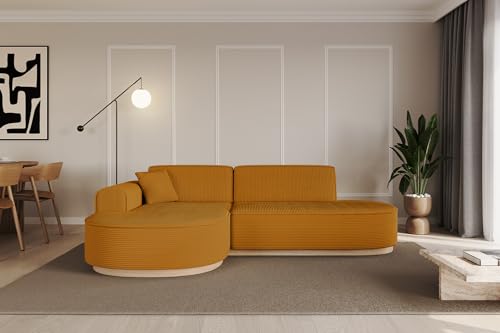 ALTDECOR Ecksofa in L-Form Corner Sofa Bett Eckcouch Couch Wohnlandschaft Cauchsofa MARI-L1-v1-232x163x81 cm Senfgelb ALTDECOR Ecksofa in L-Form Corner Sofa Bett Eckcouch Couch Wohnlandschaft Cauchsofa MARI-L1-v1-232x163x81 cm Senfgelb von ALTDECOR