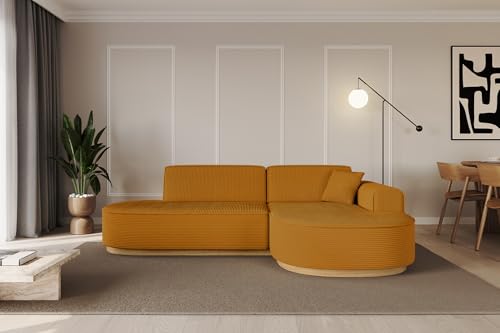 ALTDECOR Ecksofa in L-Form Corner Sofa Bett Eckcouch Couch Wohnlandschaft Cauchsofa MARI-L1-v2-232x163x84 cm Senfgelb ALTDECOR Ecksofa in L-Form Corner Sofa Bett Eckcouch Couch Wohnlandschaft Cauchsofa MARI-L1-v2-232x163x84 cm Senfgelb von ALTDECOR