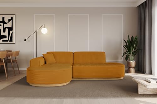 ALTDECOR Ecksofa in L-Form Corner Sofa Bett Eckcouch Couch Wohnlandschaft Cauchsofa MARI-L1-v2-232x163x84 cm Senfgelb ALTDECOR Ecksofa in L-Form Corner Sofa Bett Eckcouch Couch Wohnlandschaft Cauchsofa MARI-L1-v2-232x163x84 cm Senfgelb von ALTDECOR