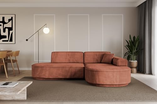 ALTDECOR Ecksofa in L-Form Corner Sofa Bett Eckcouch Couch Wohnlandschaft Cauchsofa MARI-L1-v3-232x163x81 cm Apricot ALTDECOR Ecksofa in L-Form Corner Sofa Bett Eckcouch Couch Wohnlandschaft Cauchsofa MARI-L1-v3-232x163x81 cm Apricot von ALTDECOR