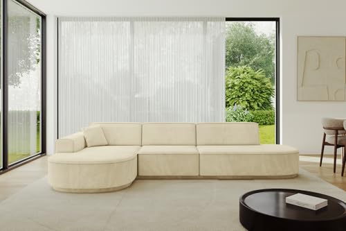 ALTDECOR Ecksofa in L-Form Corner Sofa Bett Eckcouch Couch Wohnlandschaft Cauchsofa MARI-L2-317x163x81 cm Beige ALTDECOR Ecksofa in L-Form Corner Sofa Bett Eckcouch Couch Wohnlandschaft Cauchsofa MARI-L2-317x163x81 cm Beige von ALTDECOR