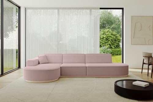 ALTDECOR Ecksofa in L-Form Corner Sofa Bett Eckcouch Couch Wohnlandschaft Cauchsofa MARI-L2-v1-317x163x81 cm Rosa ALTDECOR Ecksofa in L-Form Corner Sofa Bett Eckcouch Couch Wohnlandschaft Cauchsofa MARI-L2-v1-317x163x81 cm Rosa von ALTDECOR