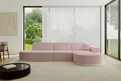 ALTDECOR Ecksofa in L-Form Corner Sofa Bett Eckcouch Couch Wohnlandschaft Cauchsofa MARI-L2-v1-317x163x81 cm Rosa ALTDECOR Ecksofa in L-Form Corner Sofa Bett Eckcouch Couch Wohnlandschaft Cauchsofa MARI-L2-v1-317x163x81 cm Rosa von ALTDECOR
