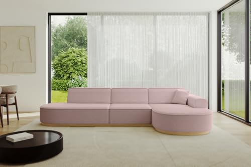 ALTDECOR Ecksofa in L-Form Corner Sofa Bett Eckcouch Couch Wohnlandschaft Cauchsofa MARI-L2-v2-317x163x81 cm Rosa ALTDECOR Ecksofa in L-Form Corner Sofa Bett Eckcouch Couch Wohnlandschaft Cauchsofa MARI-L2-v2-317x163x81 cm Rosa von ALTDECOR
