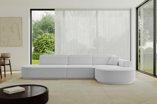 ALTDECOR Ecksofa in L-Form Corner Sofa Bett Eckcouch Couch Wohnlandschaft Cauchsofa MARI-L2-v3-317x163x81 cm Hellgrau ALTDECOR Ecksofa in L-Form Corner Sofa Bett Eckcouch Couch Wohnlandschaft Cauchsofa MARI-L2-v3-317x163x81 cm Hellgrau von ALTDECOR