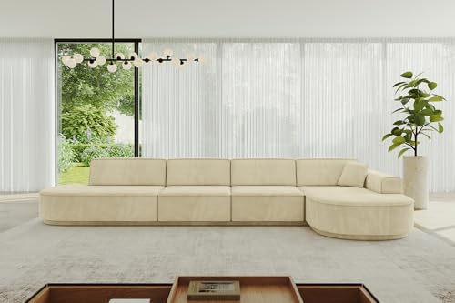 ALTDECOR Ecksofa in L-Form Corner Sofa Bett Eckcouch Couch Wohnlandschaft Cauchsofa MARI-L3-402x165x81 cm Beige ALTDECOR Ecksofa in L-Form Corner Sofa Bett Eckcouch Couch Wohnlandschaft Cauchsofa MARI-L3-402x165x81 cm Beige von ALTDECOR