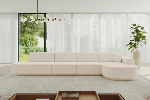 ALTDECOR Ecksofa in L-Form Corner Sofa Bett Eckcouch Couch Wohnlandschaft Cauchsofa MARI-L3-v1-402x165x81 cm Beige ALTDECOR Ecksofa in L-Form Corner Sofa Bett Eckcouch Couch Wohnlandschaft Cauchsofa MARI-L3-v1-402x165x81 cm Beige von ALTDECOR