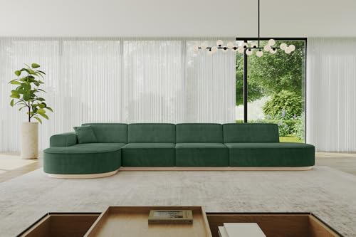 ALTDECOR Ecksofa in L-Form Corner Sofa Bett Eckcouch Couch Wohnlandschaft Cauchsofa MARI-L3-v1-402x165x81 cm Grün ALTDECOR Ecksofa in L-Form Corner Sofa Bett Eckcouch Couch Wohnlandschaft Cauchsofa MARI-L3-v1-402x165x81 cm Grün von ALTDECOR