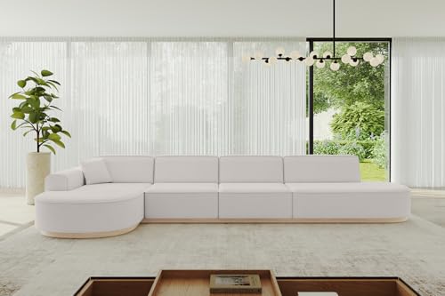ALTDECOR Ecksofa in L-Form Corner Sofa Bett Eckcouch Couch Wohnlandschaft Cauchsofa MARI-L3-v1-402x165x81 cm Hellgrau ALTDECOR Ecksofa in L-Form Corner Sofa Bett Eckcouch Couch Wohnlandschaft Cauchsofa MARI-L3-v1-402x165x81 cm Hellgrau von ALTDECOR