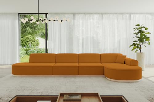 ALTDECOR Ecksofa in L-Form Corner Sofa Bett Eckcouch Couch Wohnlandschaft Cauchsofa MARI-L3-v1-402x165x81 cm Senfgelb ALTDECOR Ecksofa in L-Form Corner Sofa Bett Eckcouch Couch Wohnlandschaft Cauchsofa MARI-L3-v1-402x165x81 cm Senfgelb von ALTDECOR