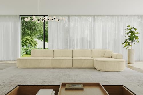 ALTDECOR Ecksofa in L-Form Corner Sofa Bett Eckcouch Couch Wohnlandschaft Cauchsofa MARI-L3-v3-402x165x81 cm Beige ALTDECOR Ecksofa in L-Form Corner Sofa Bett Eckcouch Couch Wohnlandschaft Cauchsofa MARI-L3-v3-402x165x81 cm Beige von ALTDECOR