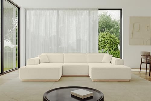 ALTDECOR Ecksofa in U-Form Corner Sofa Bett Eckcouch Couch L-Form Wohnlandschaft Cauchsofa IREA-U1-297x165x81 cm Beige ALTDECOR Ecksofa in U-Form Corner Sofa Bett Eckcouch Couch L-Form Wohnlandschaft Cauchsofa IREA-U1-297x165x81 cm Beige von ALTDECOR