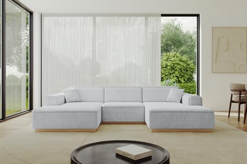 ALTDECOR Ecksofa in U-Form Corner Sofa Bett Eckcouch Couch L-Form Wohnlandschaft Cauchsofa IREA-U1-v2-297x165x81 cm Grau ALTDECOR Ecksofa in U-Form Corner Sofa Bett Eckcouch Couch L-Form Wohnlandschaft Cauchsofa IREA-U1-v2-297x165x81 cm Grau von ALTDECOR