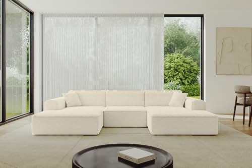 ALTDECOR Ecksofa in U-Form Corner Sofa Bett Eckcouch Couch L-Form Wohnlandschaft Cauchsofa IREA-U1-v3-297x165x76 cm Beige ALTDECOR Ecksofa in U-Form Corner Sofa Bett Eckcouch Couch L-Form Wohnlandschaft Cauchsofa IREA-U1-v3-297x165x76 cm Beige von ALTDECOR