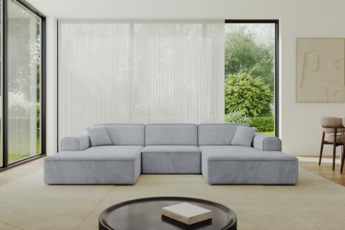 ALTDECOR Ecksofa in U-Form Corner Sofa Bett Eckcouch Couch L-Form Wohnlandschaft Cauchsofa IREA-U1-v3-297x165x76 cm Grau ALTDECOR Ecksofa in U-Form Corner Sofa Bett Eckcouch Couch L-Form Wohnlandschaft Cauchsofa IREA-U1-v3-297x165x76 cm Grau von ALTDECOR